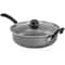 Gibson® Everyday 11" Gray Highberry Chicken Fryer with Lid